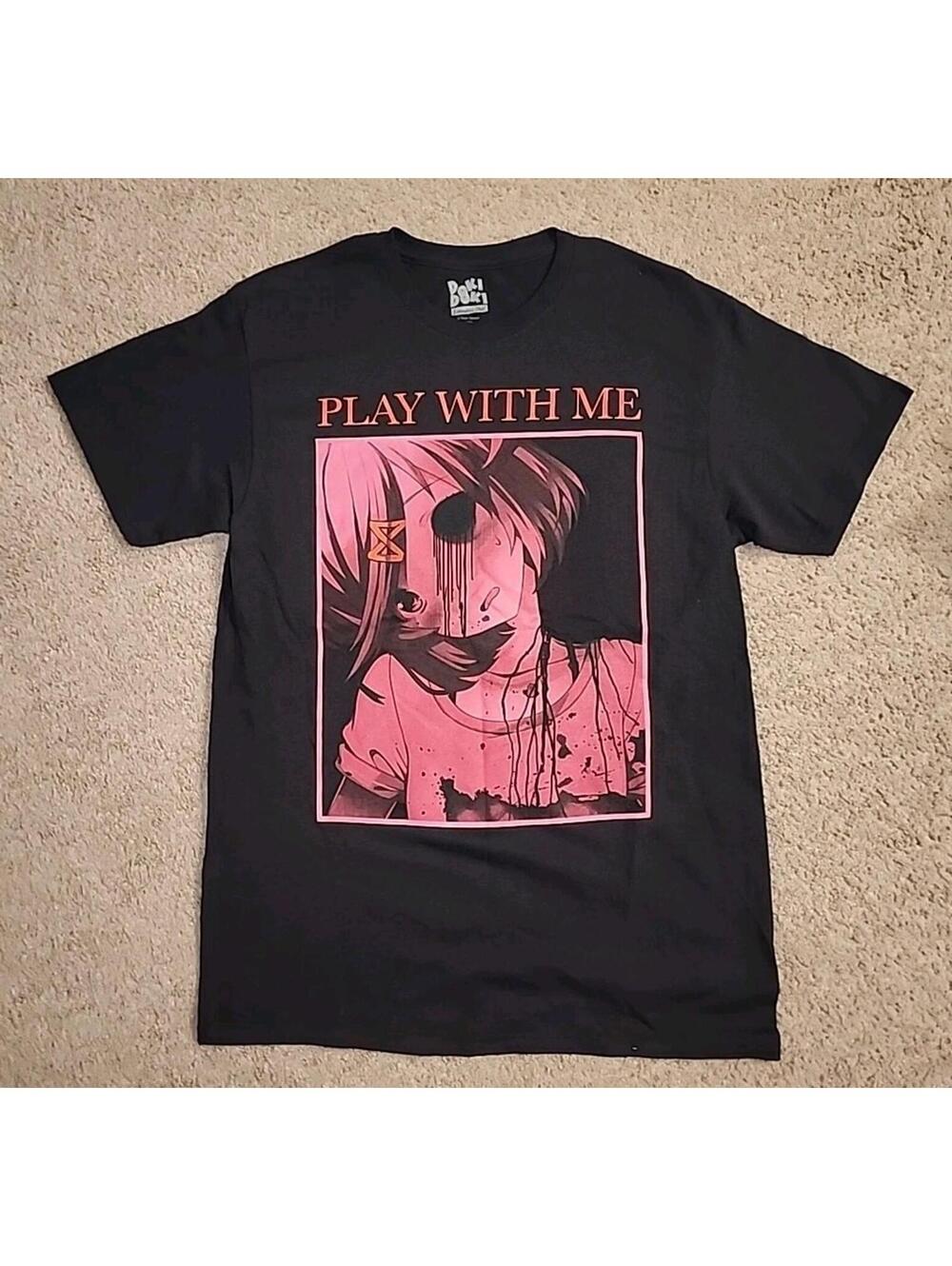 Doki Doki Literature Cub Mens T-Shirt - Come Play With Me Scary Girl (102)